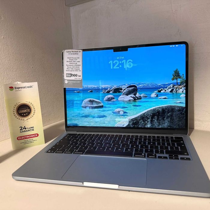 Laptop Maxbook Air 13inch 2025 M4 100%, 35 cicluri (AG15 Gara 1 B34172.1) Garantie 2 ani!