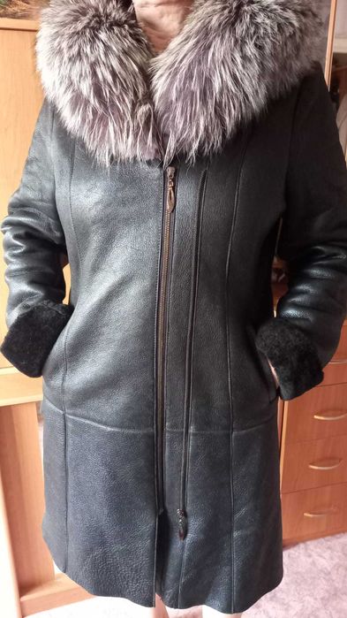 Кожаная дубленка