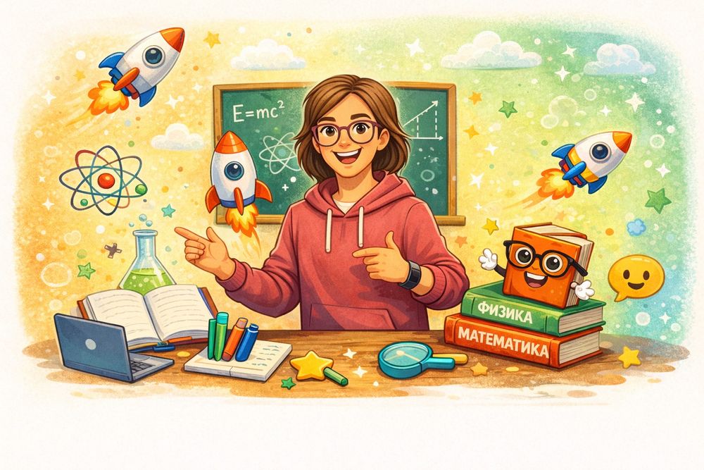 Репетитор Физ/Мат на двух языках