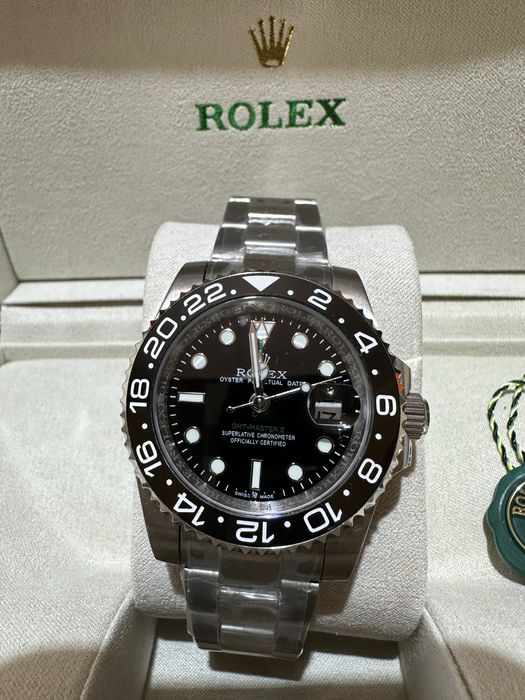 Ceas Rolex GMT-MASTER II Silver/Black Dial