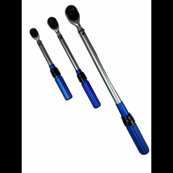 Комплект динамометрични ключове 3 части 1/4'' 3/8'' и 1/2'' KrafTWelle