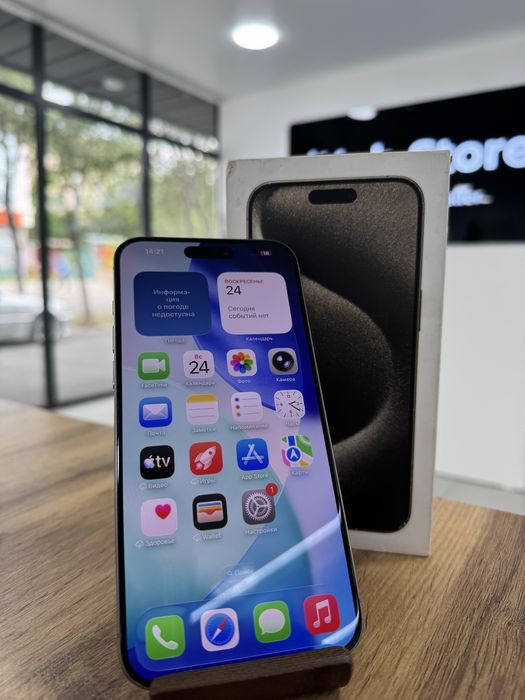 iPhone 15 Pro Max•256GB/91%ТабиғиТитан Айфон 15 Pro Max•256гб/91%