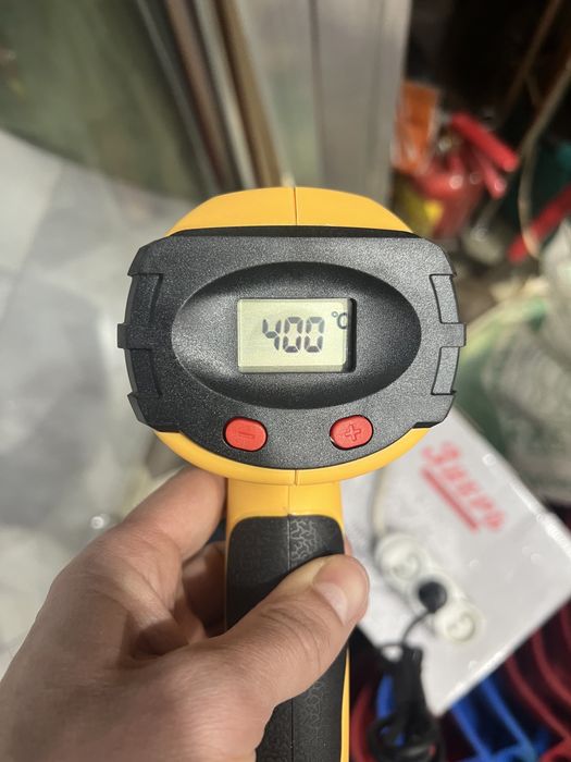 Фен строительный электронный табло