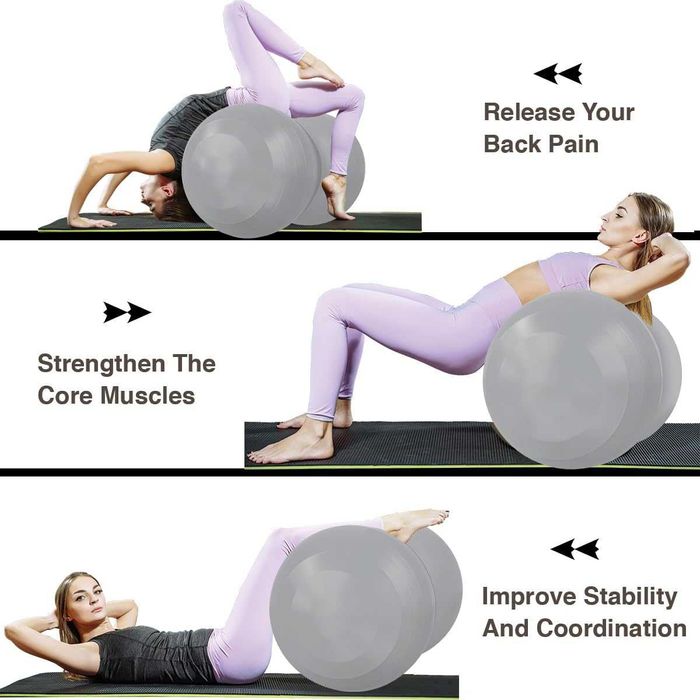 Minge fitness tip aluna cu pompa inclusa 90 x 40 cm