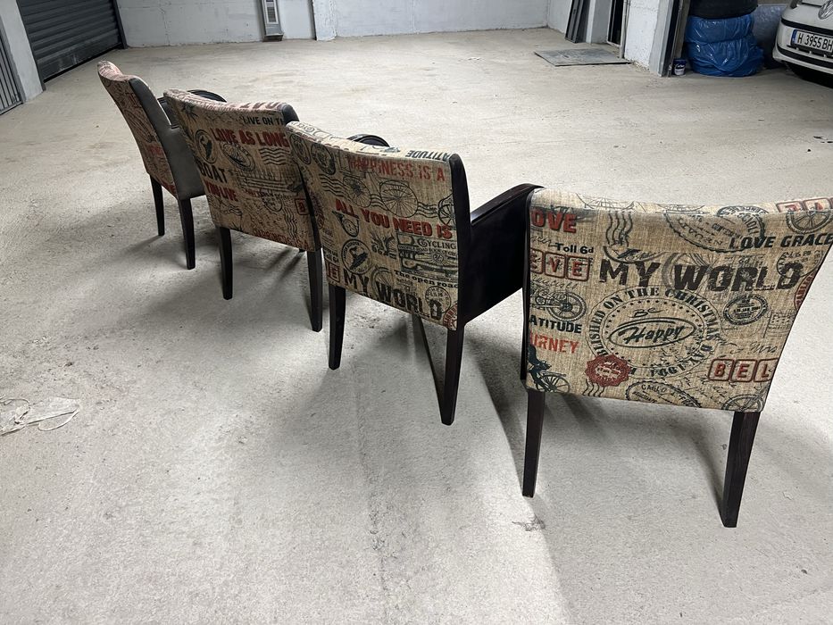 винтидж столове с дървена конструкция