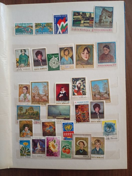 Colecție de timbre vechi – cadou ideal de sărbători