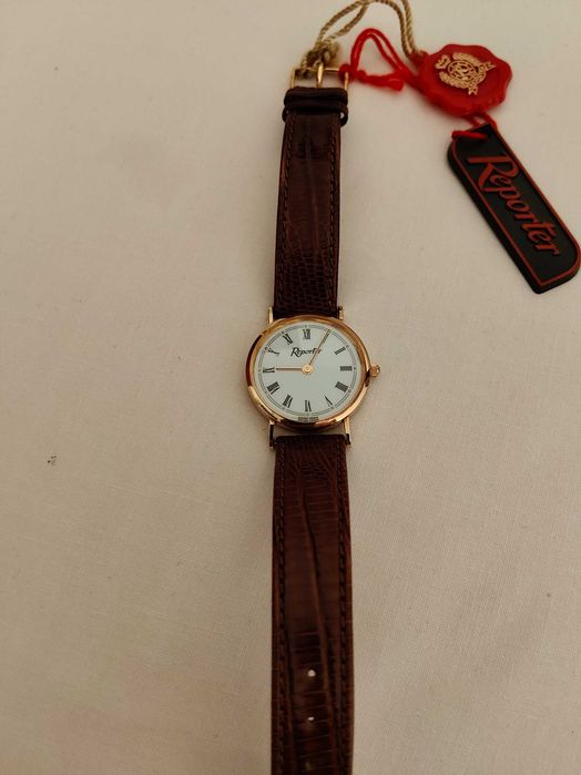 Ceas Reporter aur 18k
