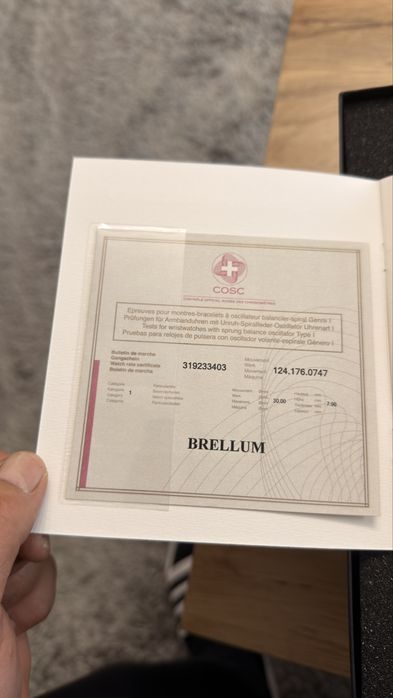 Brellum Chronometer Automatic Chronograph COSC – Swiss Made