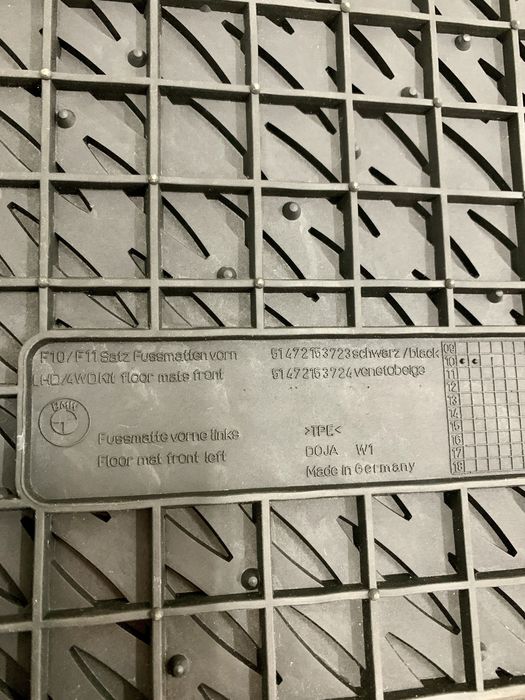 Presuri covorase Bmw f10 / f11 seria 5 cauciuc tavita originale