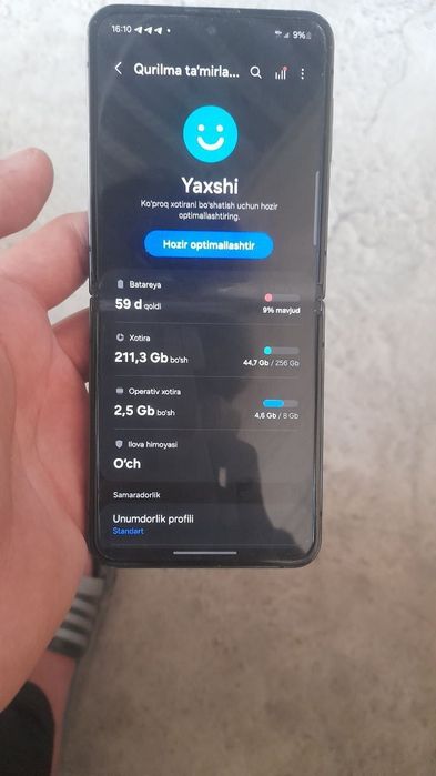 Z flip 4 8+8/256 sotladi ofitsalni