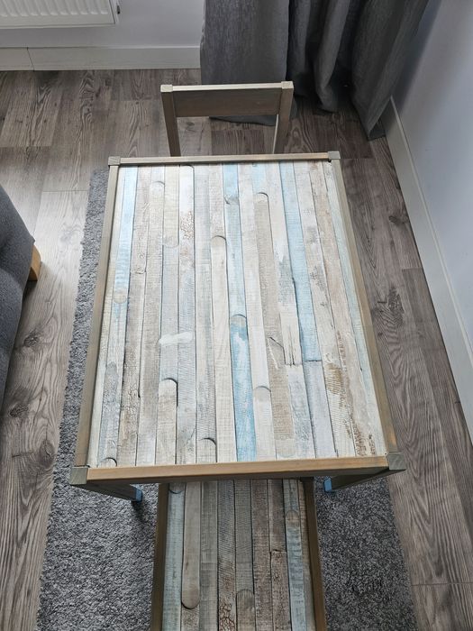 IKEA set copii masuta 2 scaune lemn