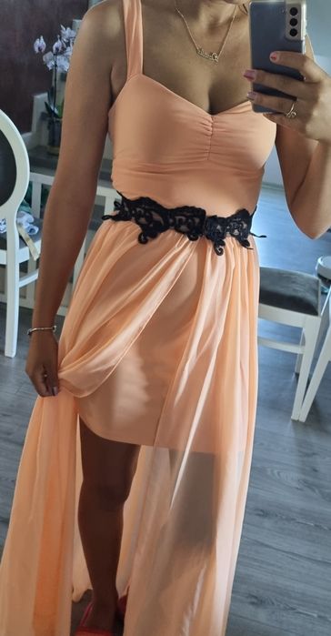 Rochie 2 în 1, corai, 36-38, făcută la comandă