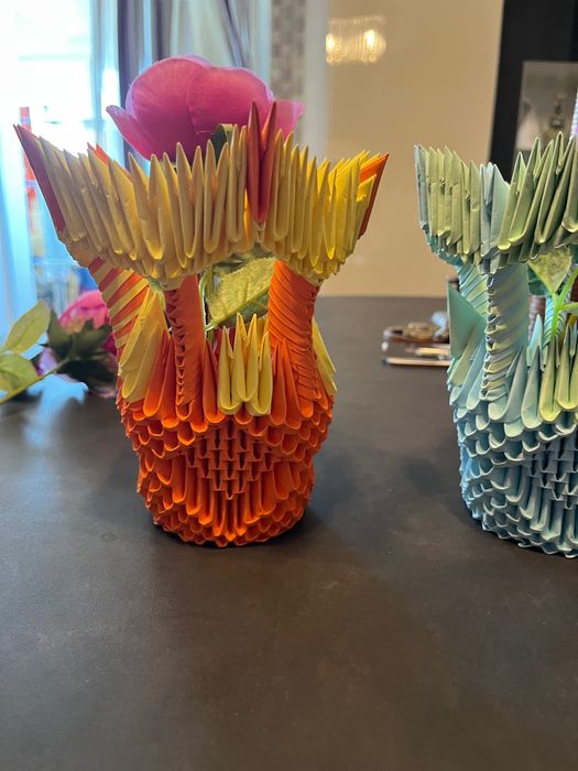 Origami vaze din hartie !