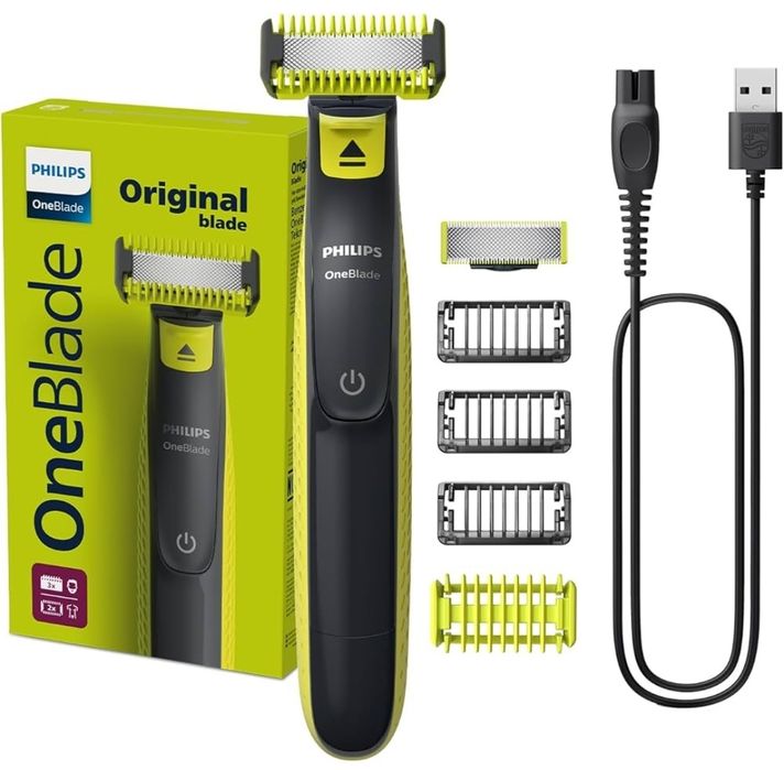 Philips Триммер для бороды и усов Триммер Philips OneBlade QP2824/10,