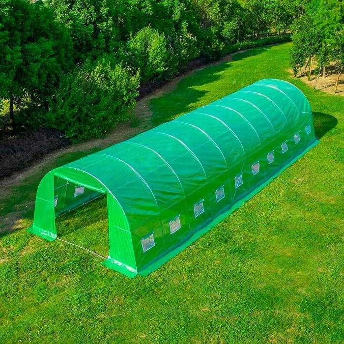 Solar de grădină 10x3x2.5m, polietilenă 240 g/m2, rezistentă la UV, țeavă 26 * 1.2mm