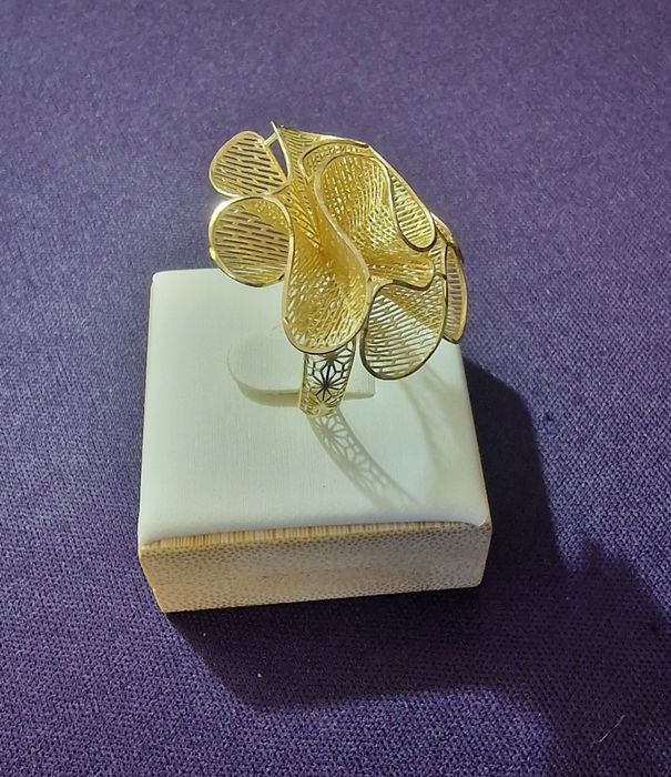 Inel si cercei, set aur 14k