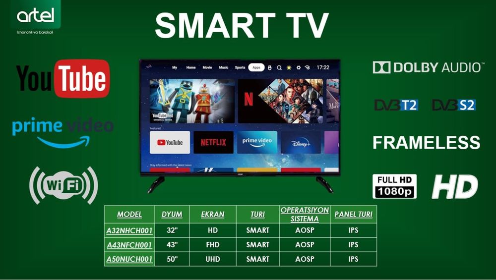 ARTEL 32NHCH001 Чёрный