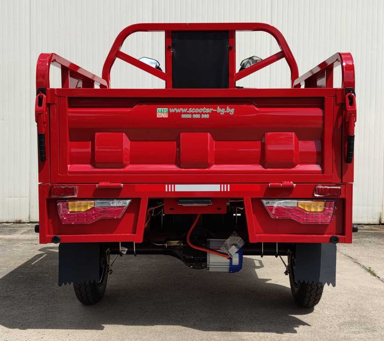 Електрическа карго триколка EcoWay модел JBII 130 самосвал бордо