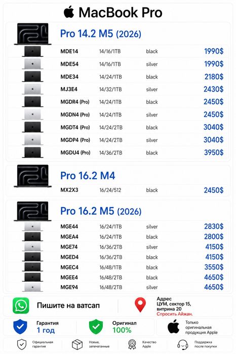 Макбук новый MacBook new, neo, M5, M4, Оригинал
