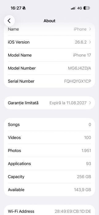 Iphone 17 256gb black