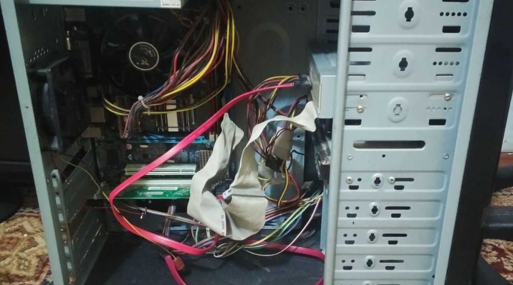 Рабочий офисный компьютер с рабочей видеокартой и +оперативной память