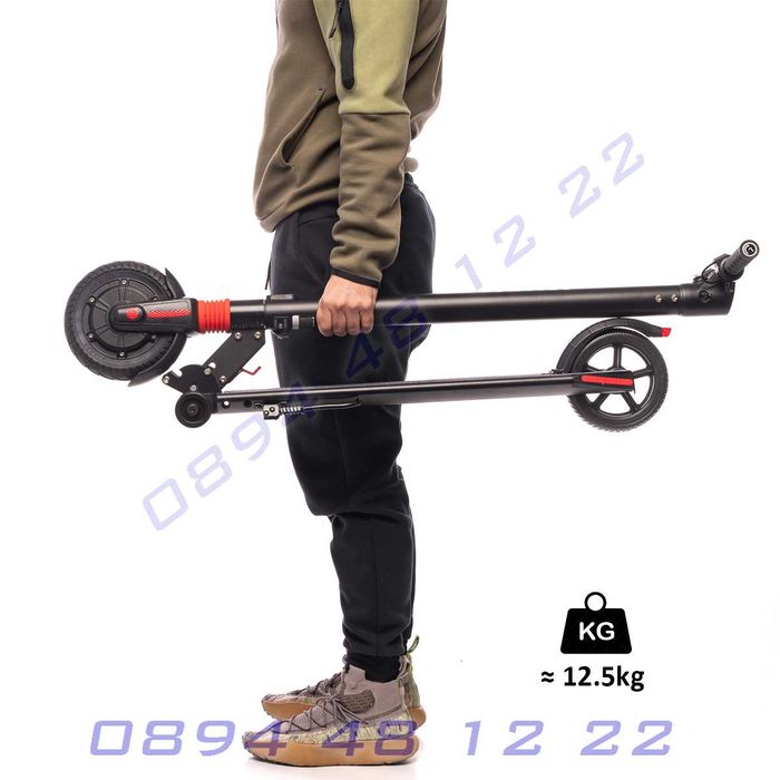 Електрически скутер тротинетка 6.5 инч гуми предна светлина ток