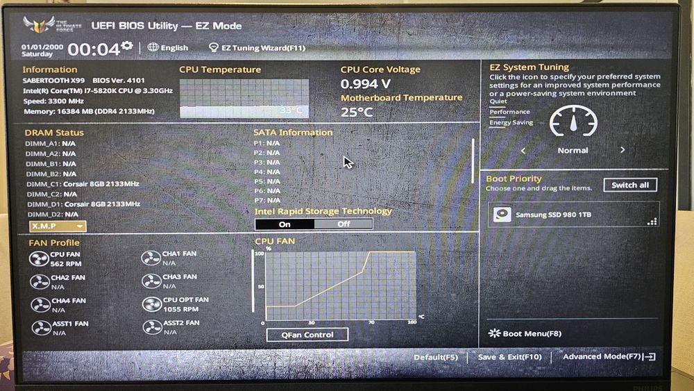 Геймърски Компютър + Монитор (Rx 580 8GB, 16GB DDR4 2133Mhz, i7-5830K)