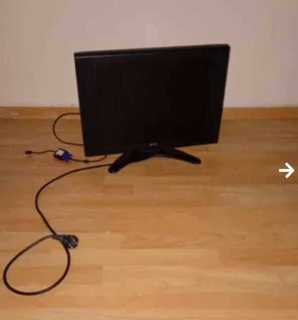 19" Монитор KTC с вградени тонколони + кабели и HDMI адаптер