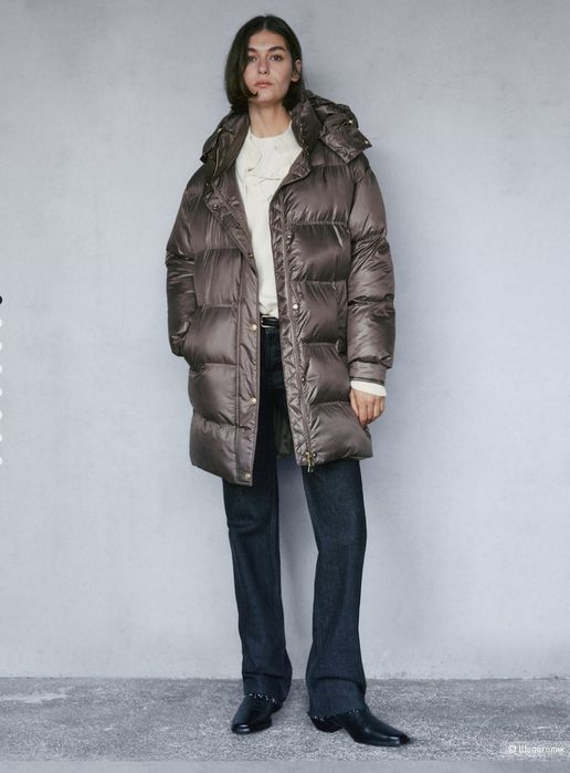 Geaca puffer oversize Massimo Dutti