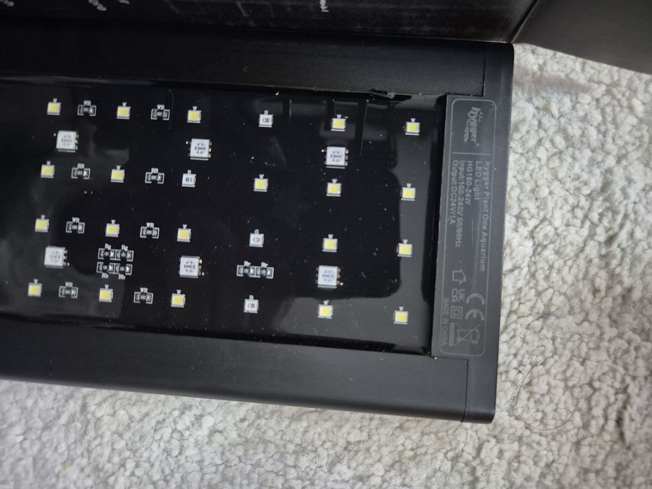 Lampa acvariu LED Hygger HG-160, 24W, full spectrum, 45 cm