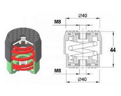 Антивибрационни тампони за климатик