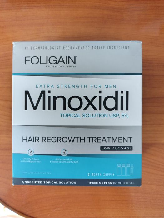 Foligain minoxidil 5% alcool scăzut - Nou/Nefolosit