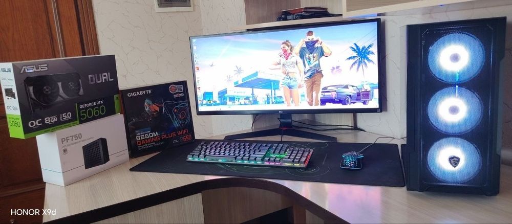 Мощный игровой ПК | Ryzen 7 7800x3d | rtx 5060 8gb