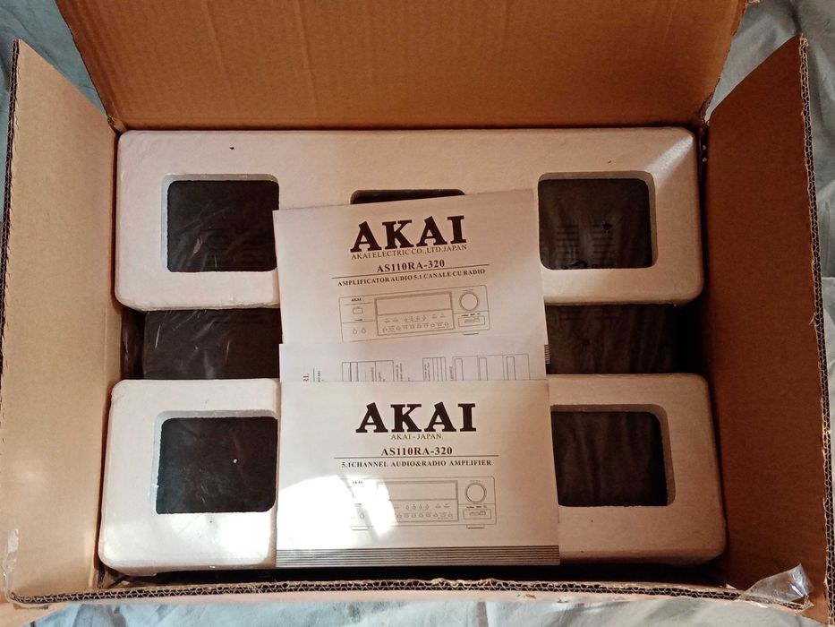 Усилвател Akai AS110RA-320, 5.1 Черен + дистанционно