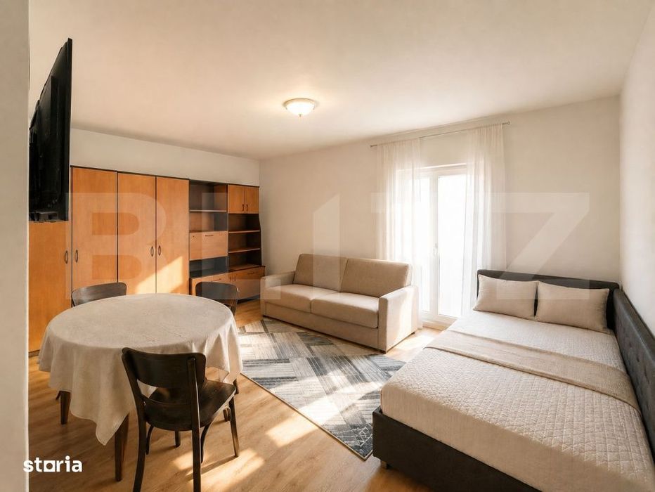 Apartament cu o camera, decomandat, 37 mp, balcon, parcare — fotografia 1