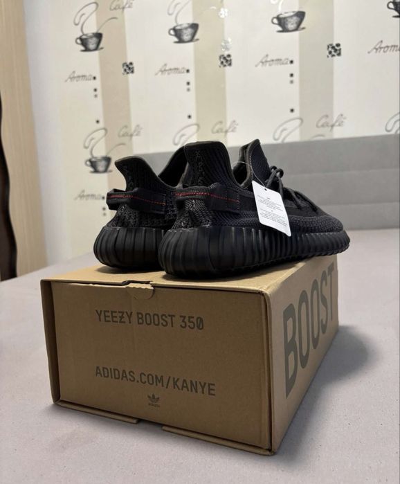 Yeezy 350 V2 Black ( negru , adidas , boost )