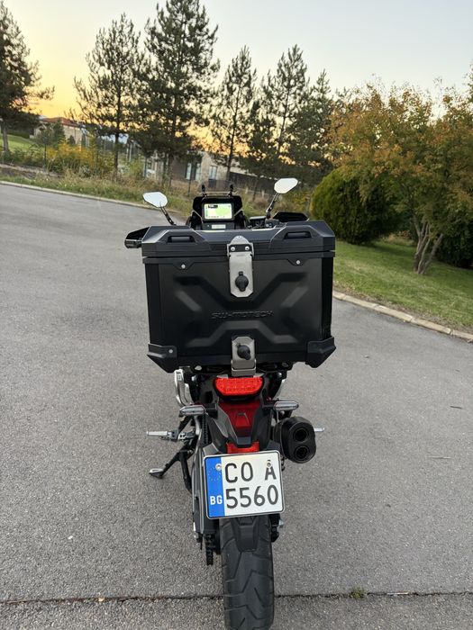Продавам лека мото кутия Titanium SV Moto-tach Adventures + плоча за Honda TRAX ADV TOP CASE SYSTEM