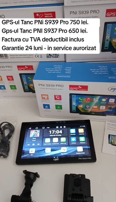 GPS TANC- S939  PRO ecran 9 inch- cu android 13- trafic live,camsam