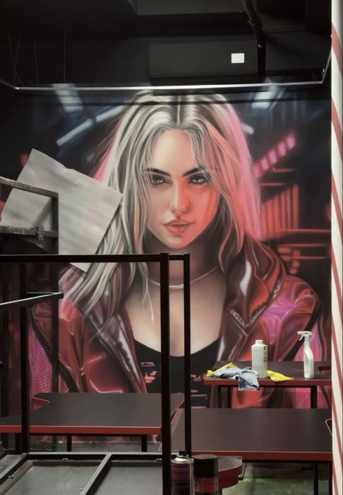 Роспись стен! Художница Мадина)