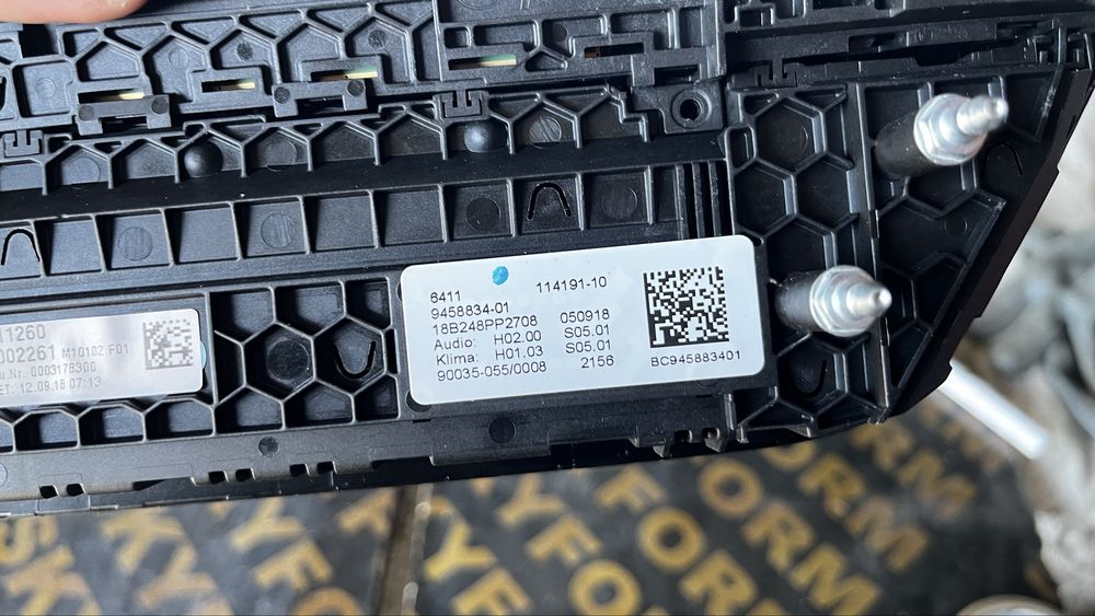 BMW X3 X4 G01 G02 радио и климатроник