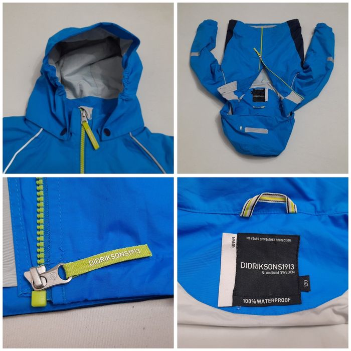 Geaca Didriksons 100% Waterproof STORM System, mărimea 130 copii