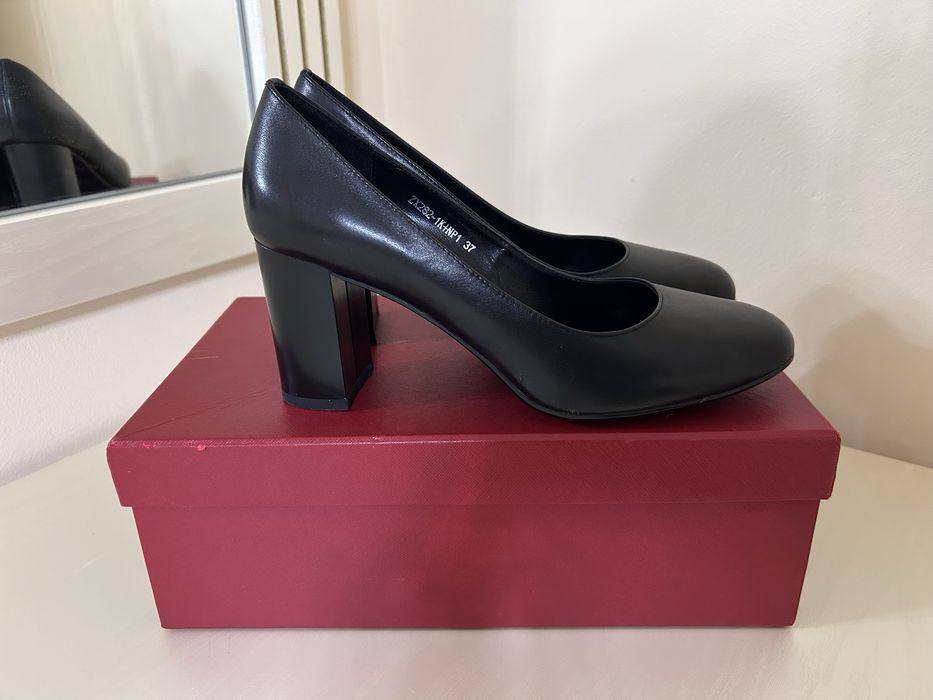 Туфли кожанные черные