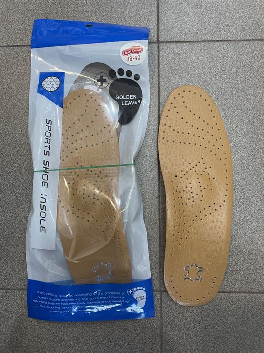 Ортопедични, кожени стелки