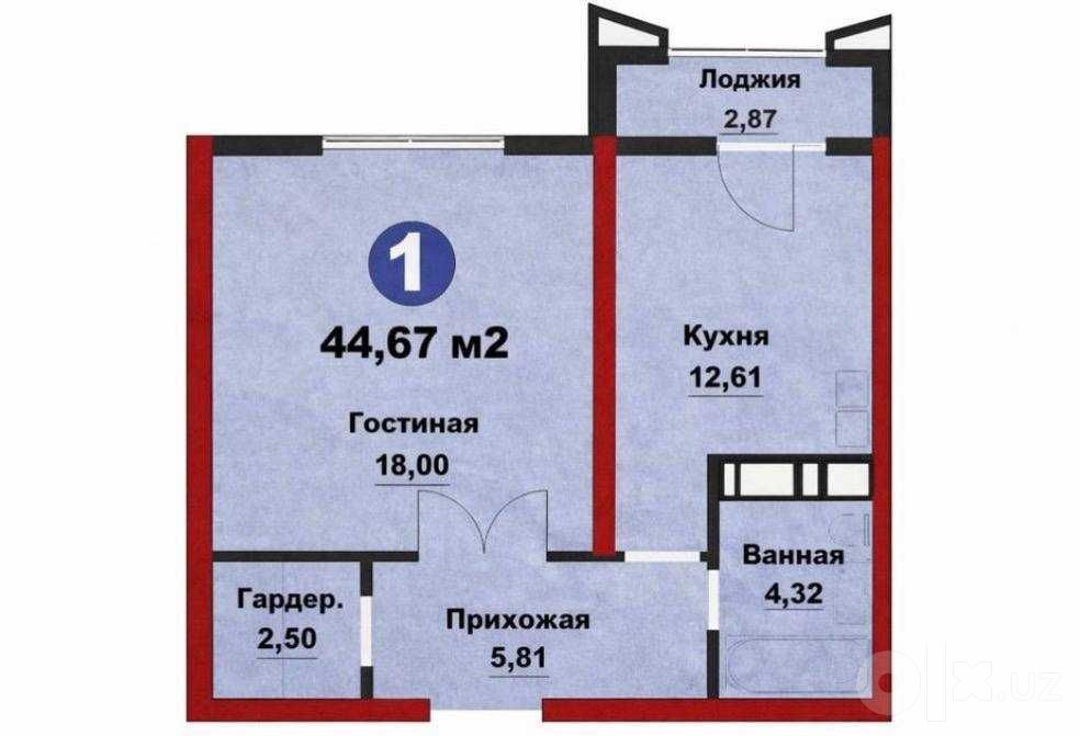 Квартира Ж/К Regnum Plaza 2/3/14 44 кв