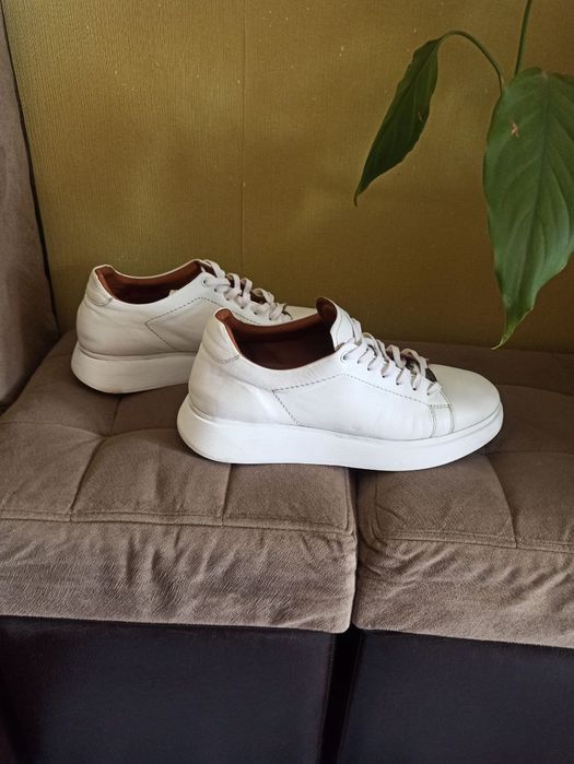 Мужские кожаные кроссовки Off White,