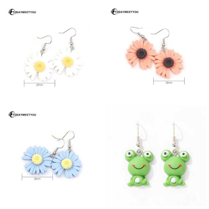 Серьги детские  мультяшных героев