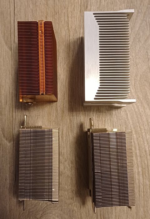 Lot radiator masiv aluminiu cupru inox pt placi baza pc