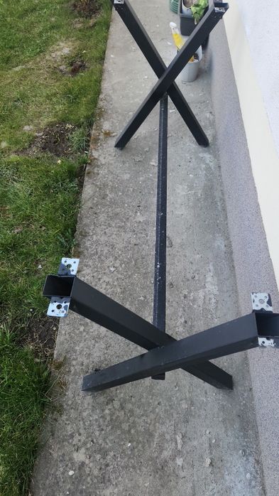 Cadru metalic masă 200x90, foarte solid, stil industrial