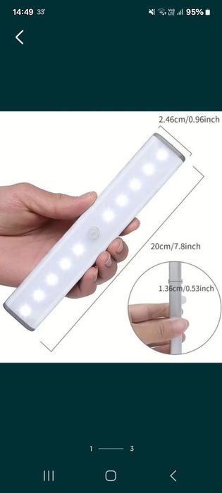 Lămpi led reîncărcabile cu senzor miscare