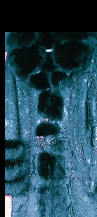 Шуба натуральная из цигейки